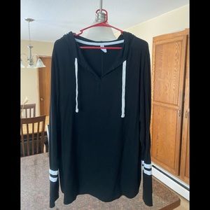 Hacci Varsity stripe hoodie xlarge